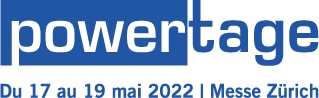 Logo Powertage 17-19 mai 2022 Messe Zürich.